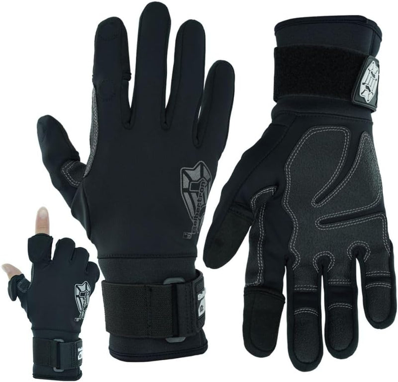 Seibertron W.G.F.G 2.0 wasserabweisende Winter-Fischerhandschuhe mit magnetischem Fingerklappe und Touchscreen für Männer und Frauen – ideal als Eisfischer-, Fotografie- oder Jagdhandschuhe