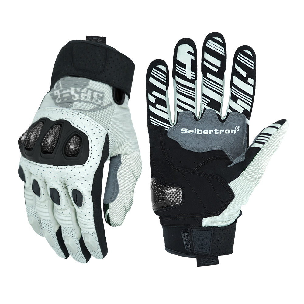 Seibertron SPS-2 Vollfinger-Unisex-Touchscreen-Straßenrennen-Motorrad-MTB-Sport-Handschuhe