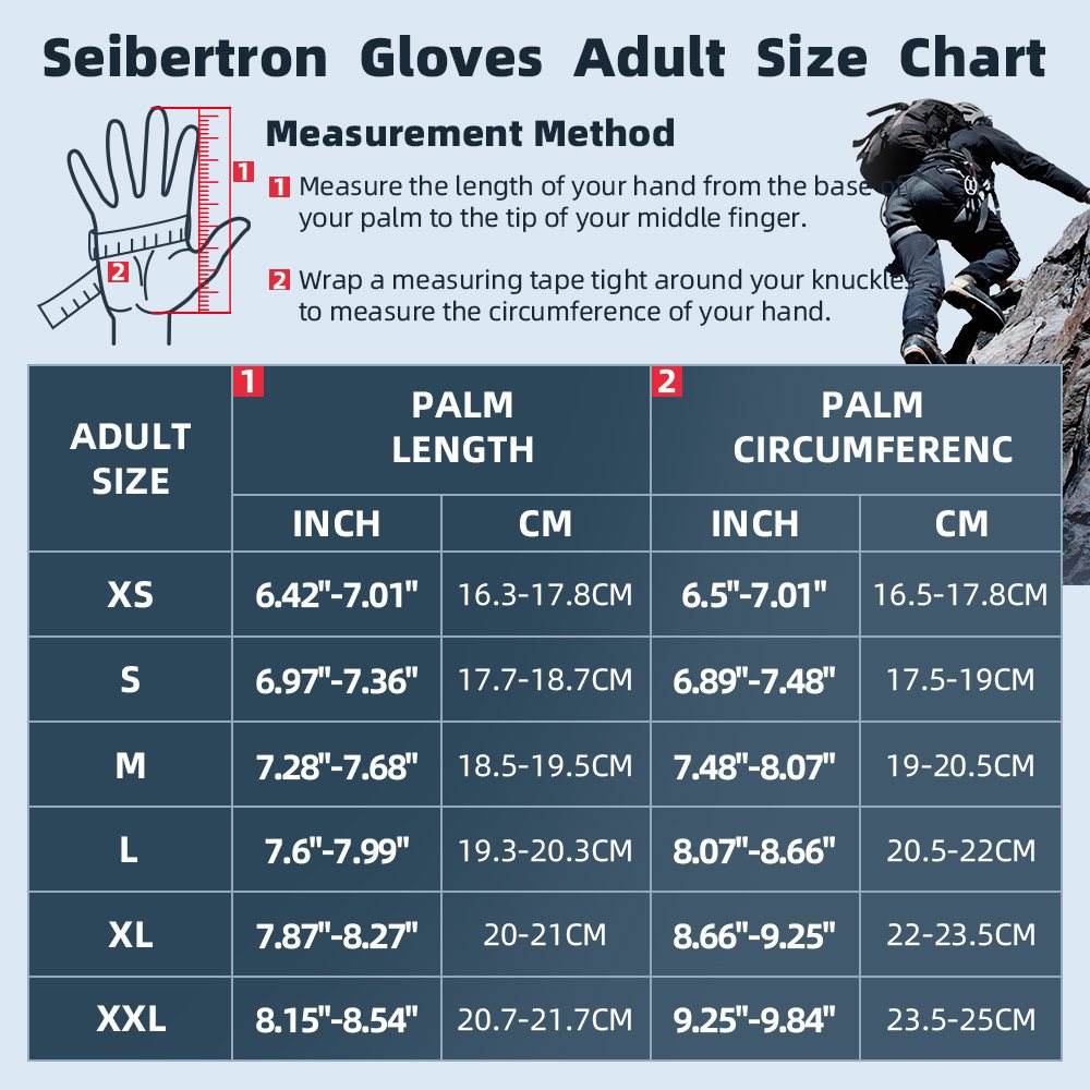Farbe: alle | Seibertron Vollfinger-Kletter- und Segelhandschuhe, Handschuhe mit voller Finger und gepolsterter Handfläche für Kletterseile, Bild 06
