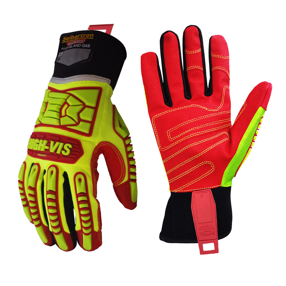 seibertron-gallery:hrig-sicherheitshandschuhe-20260715 | Produkt:hrig | Farbe:Gelb Rot | Slot:1 | Seibertron HIGH-VIS HRIG Sicherheitshandschuhe Produktbild auf weißem Hintergrund
