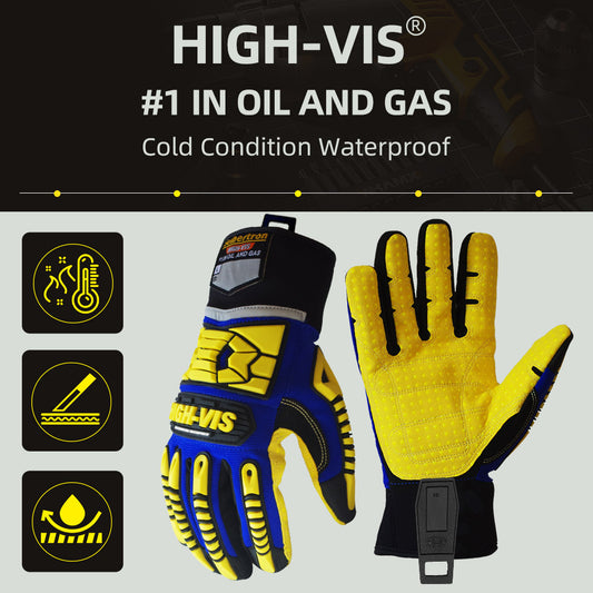 seibertron-gallery:sdxw-safety-gloves-20260715 | product:sdxw | color:Blue Yellow | slot:2 | Seibertron HIGH-VIS SDXW safety gloves high-vis oil and gas overview image
