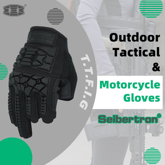 color:Black | Seibertron T.T.F.I.G 2.0 three fingerless tactical gloves image 02