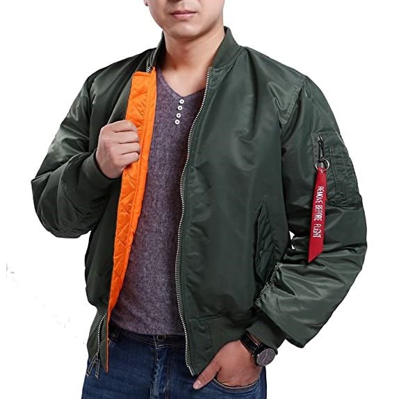 Seibertron Men's MA - 1 Bomber Flight Waterproof/Water Repellent Jacket - SeibertronApparel602201113598