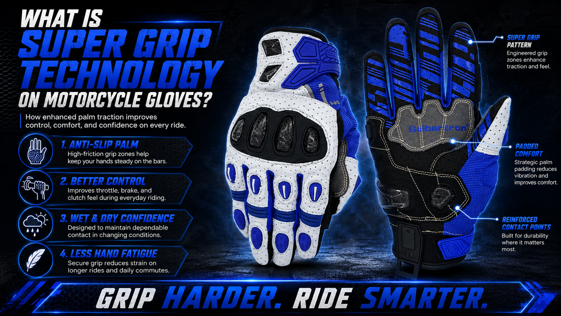 What Is Super Grip Technology on Motorcycle Gloves?