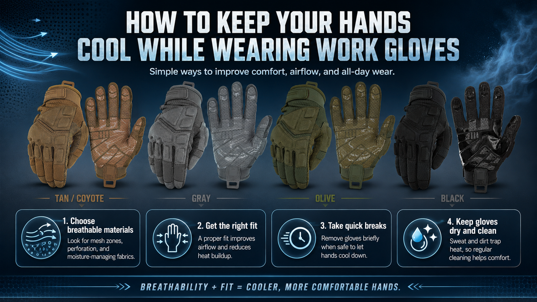 How To Keep Your Hands Cool While Wearing Work Gloves