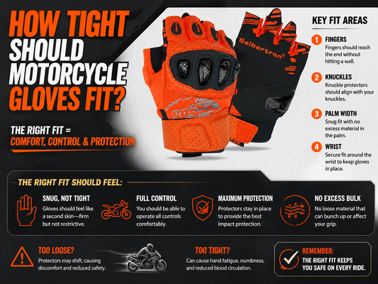 How Tight Should Motorcycle Gloves Fit?