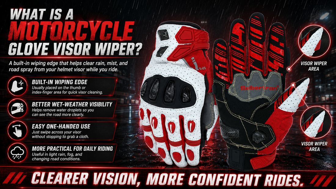 What Is a Motorcycle Glove Visor Wiper?
