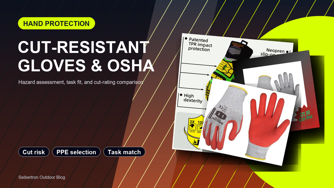 OSHA hand protection guide with Seibertron cut-resistant gloves