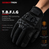 Seibertron T.B.F.I.G Taktische Outdoor-Handschuhe, atmungsaktiver flexibler Gummi-Aufprallschutz, Touchscreen, CE-zertifizierte Taktikhandschuhe