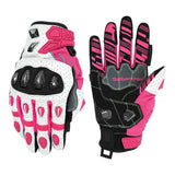 Seibertron SPS-7 motorcycle gloves in Pink