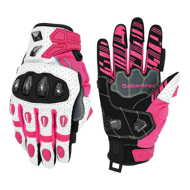 Seibertron SPS-7 Motorradhandschuhe in Pink