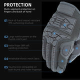 Seibertron T.B.F.I.G Taktische Outdoor-Handschuhe, atmungsaktiver flexibler Gummi-Aufprallschutz, Touchscreen, CE-zertifizierte Taktikhandschuhe