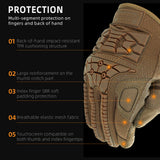Seibertron T.B.F.I.G Taktische Outdoor-Handschuhe, atmungsaktiver flexibler Gummi-Aufprallschutz, Touchscreen, CE-zertifizierte Taktikhandschuhe
