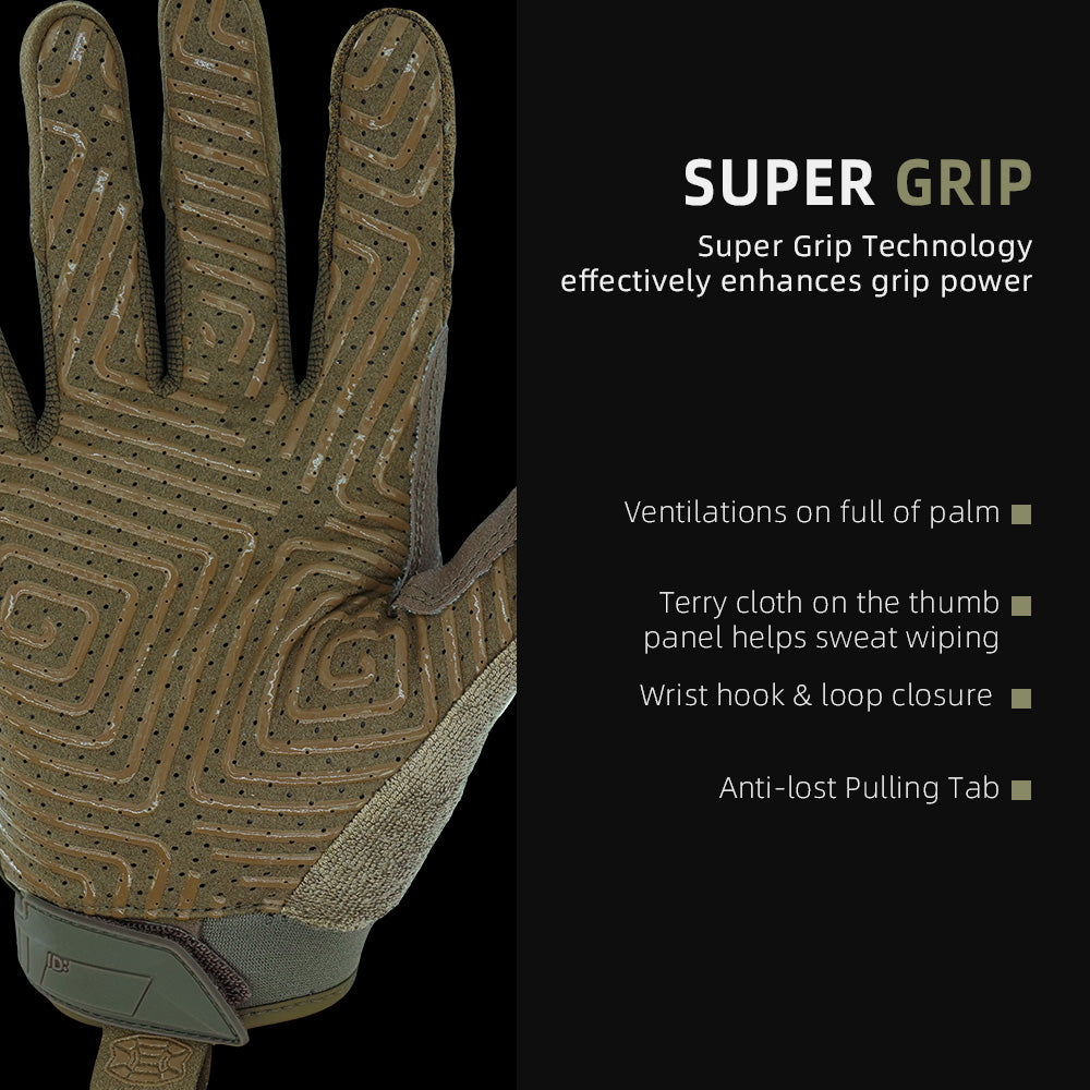 Seibertron T.B.F.I.G Taktische Outdoor-Handschuhe, atmungsaktiver flexibler Gummi-Aufprallschutz, Touchscreen, CE-zertifizierte Taktikhandschuhe