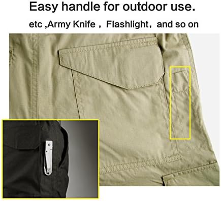 Seibertron Herren Leichte Taktische M65 BDU-Shorts Wasserabweisend/Wasserfest Militär Armee Infanterie Utility Cargo-Shorts