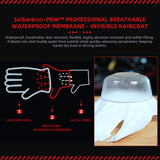 Seibertron SPS-7W Wasserabweisende Leder-Carbonfaser-Touchscreen-Motorradhandschuhe