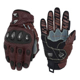 Seibertron SPS-7 motorcycle gloves in Brown