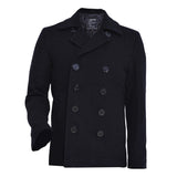 Herren-Peacoat Wollmantel US Navy Typ 80% Wolle USN Seibertron - Seibertron