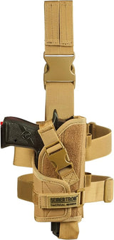 Seibertron Verstellbarer taktischer/Airsoft-Jagd-Pistolenholster für Rechtshänder mit Beinhalterung/Tasche, Drop-Leg-Thigh-Holster - SeibertronSports602201107870