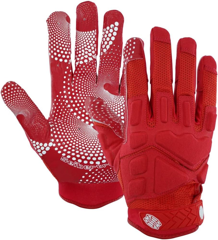 Seibertron Erwachsenen G.A.R.G 2.0 Gelgefüllte patentierte Anti-Aufprall Ultra-Haft Football-Sport-Empfängerhandschuhe - SeibertronSports