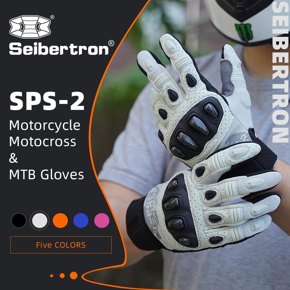 Seibertron SPS-2 Vollfinger-Unisex-Touchscreen-Straßenrenn-Motorrad-MTB-Sport-Handschuhe - Seibertron