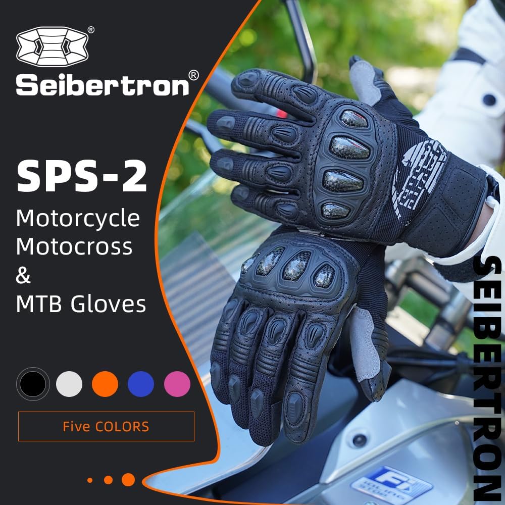 Seibertron SPS-2 Vollfinger-Unisex-Touchscreen-Straßenrenn-Motorrad-MTB-Sport-Handschuhe - Seibertron
