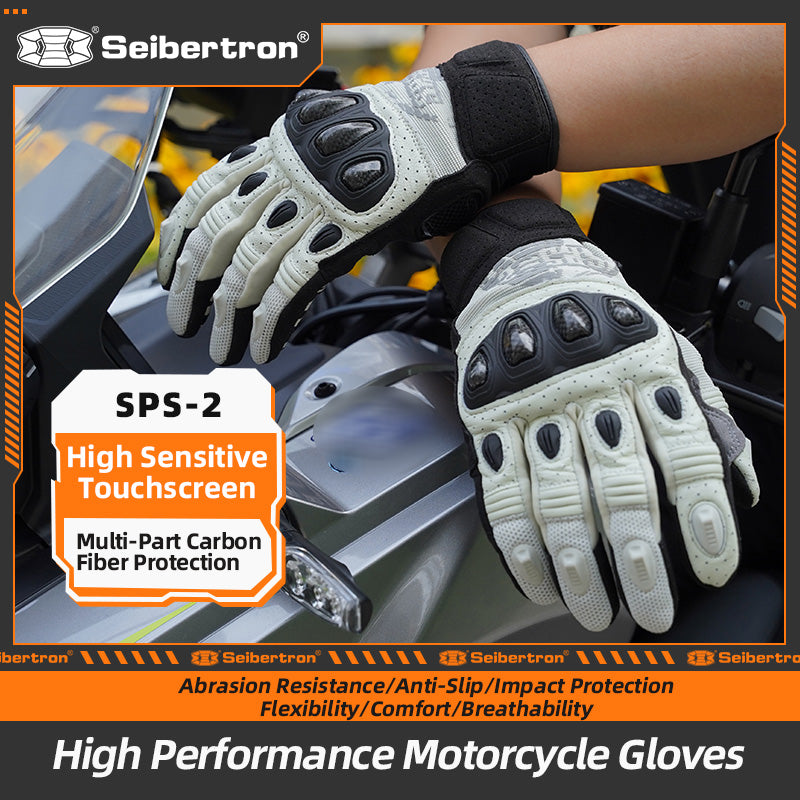 Seibertron SPS-2 Vollfinger-Unisex-Touchscreen-Straßenrenn-Motorrad-MTB-Sport-Handschuhe - Seibertron