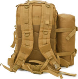 Adventure backpack with convenient side pockets for easy gear access.