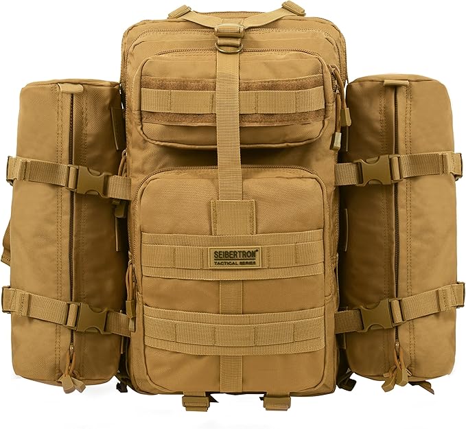 Abenteuerrucksack für Herren, perfekt zum Wandern, Camping und Trekking.