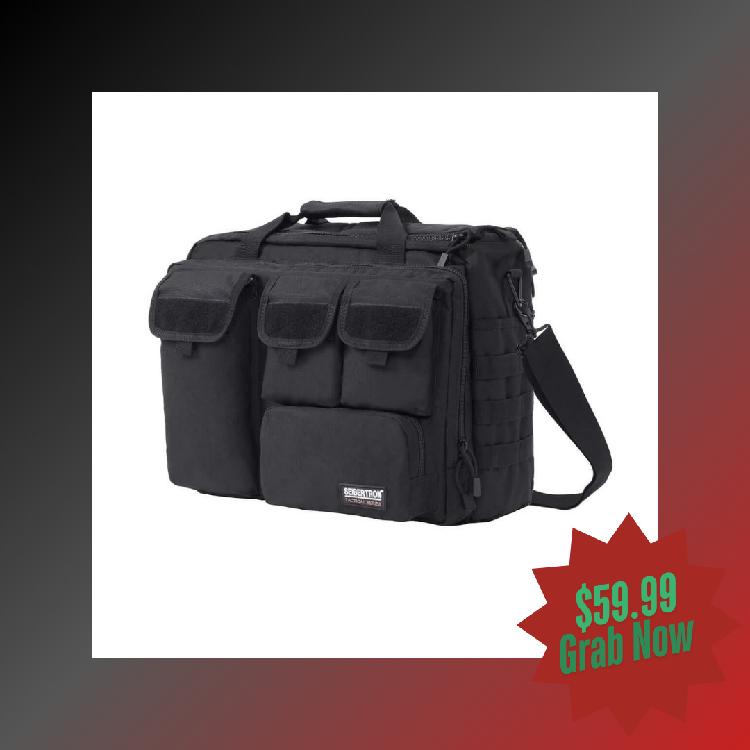 Seibertron Pro-Multifunction Shoulder Messenger Bag Fit for 14.1" or 17.3" Laptop - Seibertron