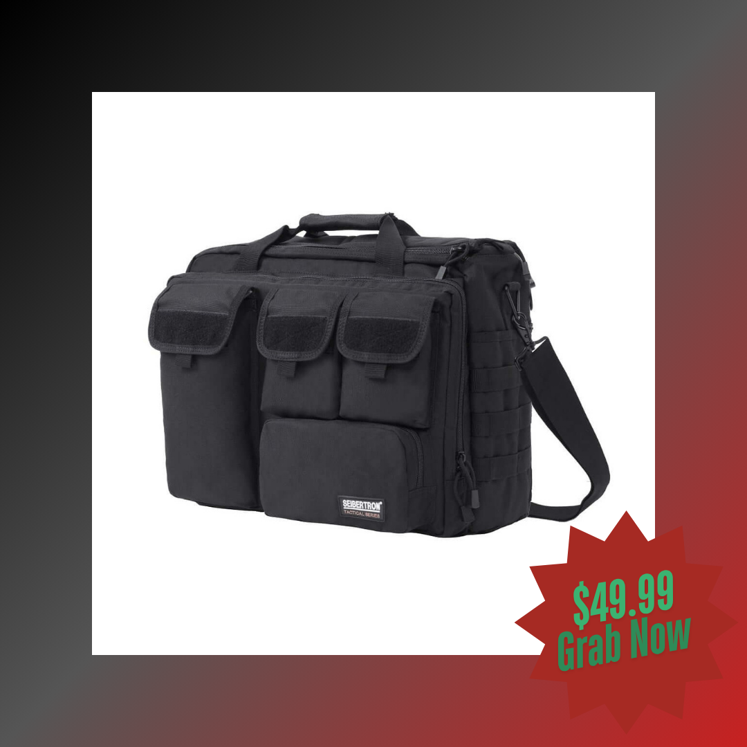 Seibertron Pro-Multifunction Shoulder Messenger Bag Fit for 14.1" or 17.3" Laptop - Seibertron