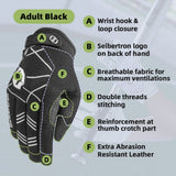 Farbe: Schwarz | Seibertron B-A-R PRO 2.0 Baseball- und Softball-Schlaghandschuhe Bild 10