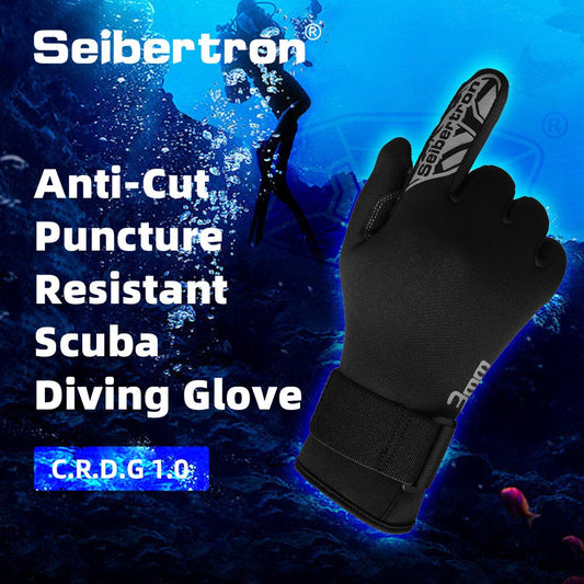 color:c.r.d.g 1.0 | Seibertron C.R.D.G Diving Gloves cut and puncture resistant diving gloves image 01