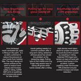 color:White | Seibertron Dirtclaw fingerless motocross and off-road riding gloves image 04