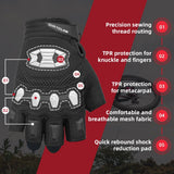 color:Black | Seibertron Dirtclaw fingerless motocross and off-road riding gloves image 07