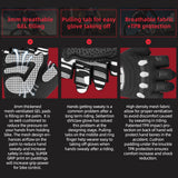 color:Black | Seibertron Dirtclaw fingerless motocross and off-road riding gloves image 09