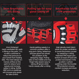 color:Red | Seibertron Dirtclaw fingerless motocross and off-road riding gloves image 14