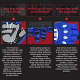 color:Blue | Seibertron Dirtclaw fingerless motocross and off-road riding gloves image 19