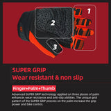 color:Orange | Seibertron Dirtclaw fingerless motocross and off-road riding gloves image 25