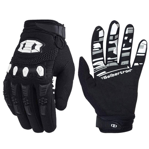 Farbe: Schwarz | Seibertron Dirtpaw Vollfinger-Motocross- und Offroad-Handschuhe Bild 01