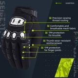 Farbe: Schwarz | Seibertron Dirtpaw Vollfinger-Motocross- und Offroad-Handschuhe Bild 03