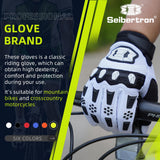 Farbe: Weiß | Seibertron Dirtpaw Vollfinger-Motocross- und Offroad-Handschuhe Bild 06