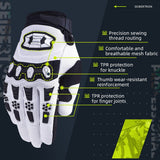 Farbe: Weiß | Seibertron Dirtpaw Vollfinger-Motocross- und Offroad-Handschuhe Bild 07