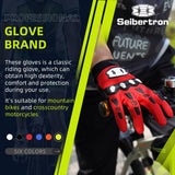 Farbe: Rot | Seibertron Dirtpaw Vollfinger Motocross- und Offroad-Handschuhe Bild 10