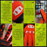 Farbe: Orange | Seibertron Dirtpaw Motorradhandschuhe mit voller Fingerlänge für Motocross und Offroad Bild 24