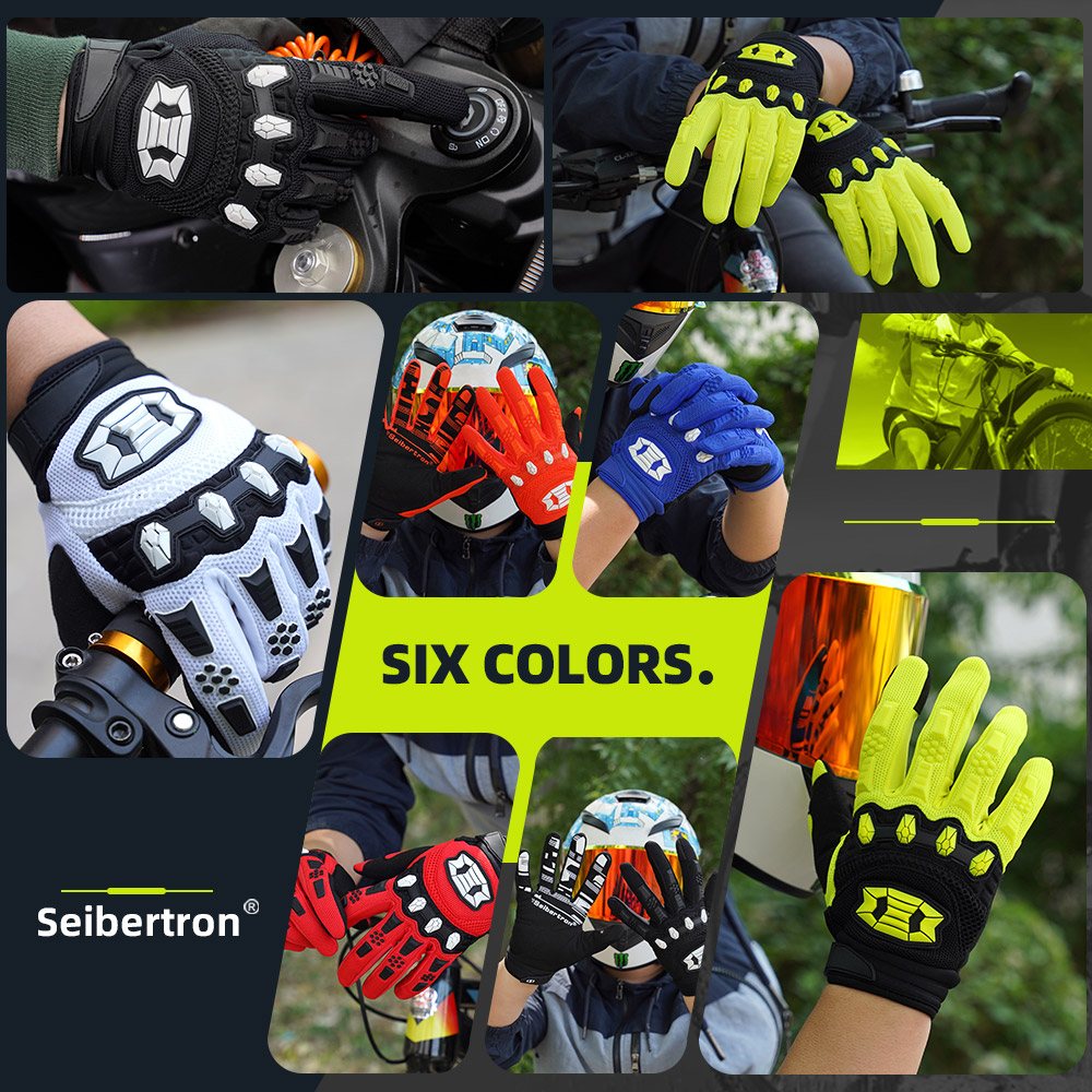 Farbe: alle | Seibertron Dirtpaw Vollfinger Motocross- und Offroad-Handschuhe Bild 25