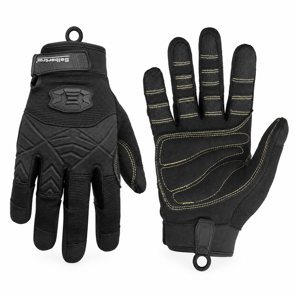 Seibertron Vollfinger-Handschuhe mit gepolsterter Handfläche, leicht und atmungsaktiv, für Kletterseile