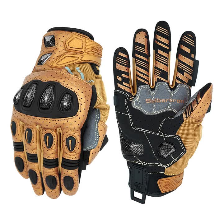 Seibertron SPS-7 Motorradhandschuhe in Gold