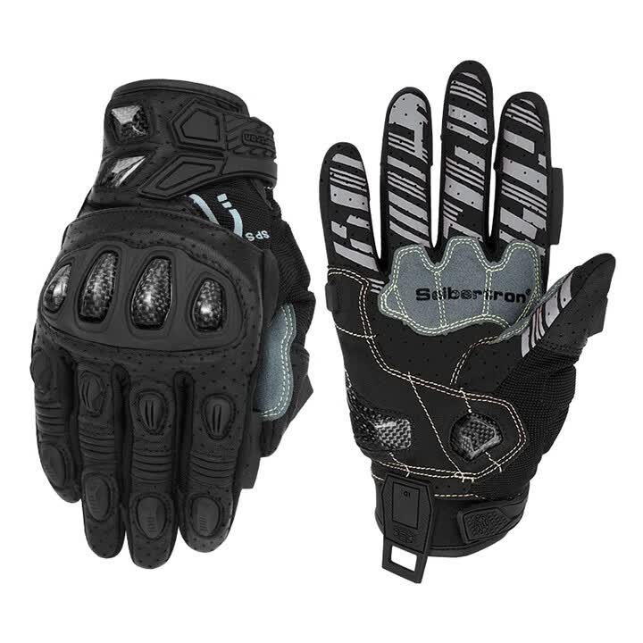 Seibertron SPS-7 Motorradhandschuhe in Schwarz