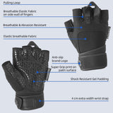 color:Black | Seibertron PRO 2.0 Fitness Gloves padded super grip lifting and fitness gloves image 02